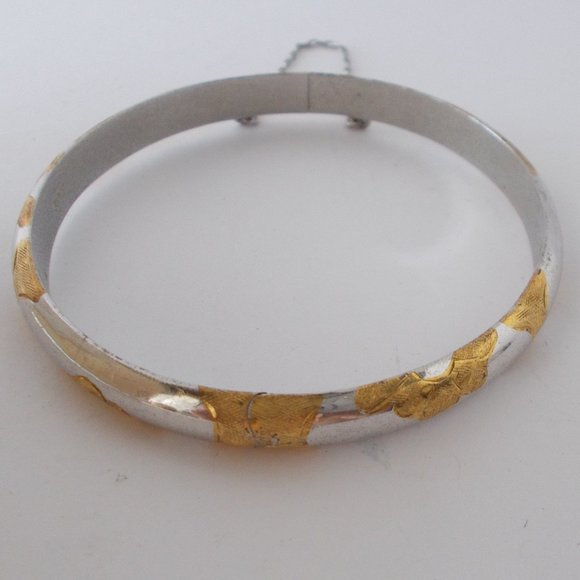 Exquisite Two-Tone .925 Sterling Silver Bracelet - Picture 6 of 7